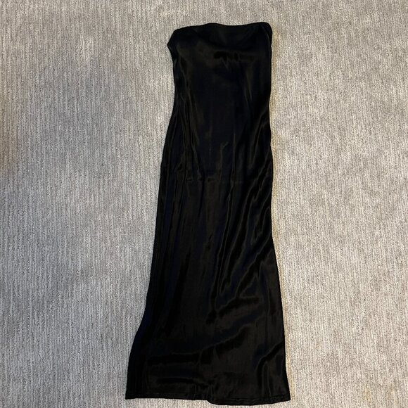 Meshki Tyler Strapless Satin Midi Dress - Picture 4 of 7